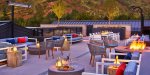 Rooftop firepits and cabanas 